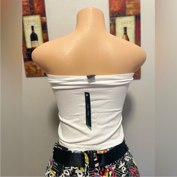 NWT Moa Moa white crop top size S/M - Picture 6 of 6